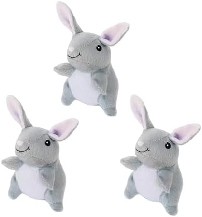 ZippyPaws Burrow Replacement Miniz Squeaky Toy for Enrichment - Bunnies by ZippyPaws