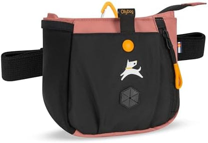 OllyDog Backcountry Day Bag | Dog Training Treat Pouch | Eco-Friendly Recycled Fabric Fanny Pack with Zipper Closure, Built-in Poop Bag Dispenser & Adjustable Waist Belt (Desert) by OllyDog