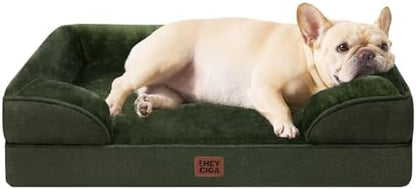EHEYCIGA Orthopedic Small Dog Bed, Waterproof Memory Foam Washable Pet Beds by EHEYCIGA