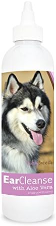 Healthy Breeds Siberian Husky Ear Cleanse with Aloe Vera Sweet Pea and Vanilla 8 oz by HealthyBreeds