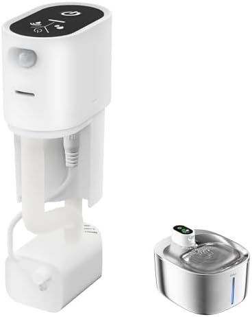 Cat Water Fountain Motor with Pump for FS10PLUS, Stainless Steel Cat Fountain Replacement Motor for 4.1L Pet Fountain by WILKIEE