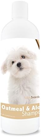 Healthy Breeds Maltese Oatmeal Shampoo with Aloe 16 oz by HealthyBreeds