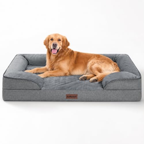 Dog Bed for Extra Large Dogs, 44-Inch Orthopedic XL Waterproof Pet Beds by AODISMAN