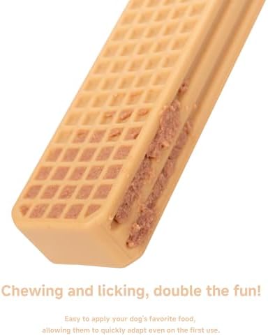 Durable Chew Toys for Large Dogs - Set of 3 Bacon Flavor Dental Chew Toys, Long-Lasting Nylon for Aggressive Chewers, Reduces Tartar and Plaque - Image 3