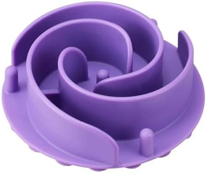 Slow Feeder Dog Bowls Insert, Bestalk Soft Silicone Slow Eating Feeder Insert with Suction Cups for Small, Medium and Large Dogs, Fit into Basic and Elevated Bowls by BESTALK