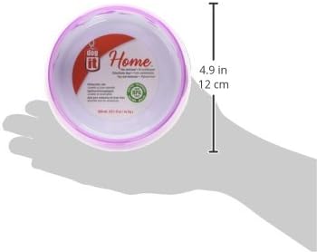 Dogit Non-Skid Dog Food and Water Bowl, Pink – BPA-Free Dish with Cute Hearts and Bones Design, Dishwasher Safe Pet Bowl, 4.9” Diameter, 10.1 fl. oz. Capacity – Durable & Stylish Bowl