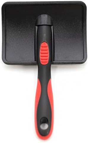 Jeffers Pet Hard Pin Universal Slicker Brush for Dogs, Cats, Horses – Firm Bristles Grooming Tool, Detangling, Tangle Free Coat, Mats, Shedding, Curved Head, Travel Friendly, Easy Storage - Large - Image 2