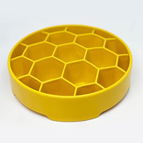 SodaPup Honeycomb Enrichment Bowl – Durable Slow Feeder Bowl Made in USA from Non-Toxic, Pet-Safe, Food Safe Material for Mental Stimulation, Slowing Down Eating, Healthy Digestion, & More - Image 2