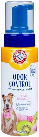 Arm & Hammer Odor Control No-Rinse Dog Foam, Kiwi Blossom, 8 Fl Oz by ArmHammer