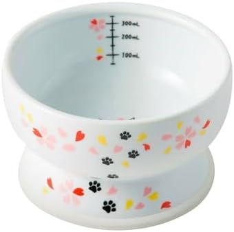 Raised Cat Water Bowl (Sakura Limited Edition) by NECOICHI