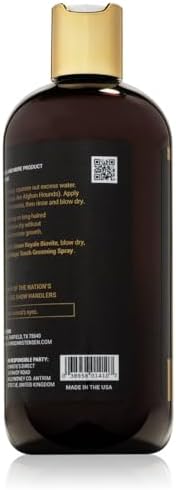 Crown Royale Condition Plus Dog Conditioner Concentrate, Add Needed Moisture, Keeps Coat from Matting, For Fine and Medium Coats, Made in USA, 16 oz - Image 3