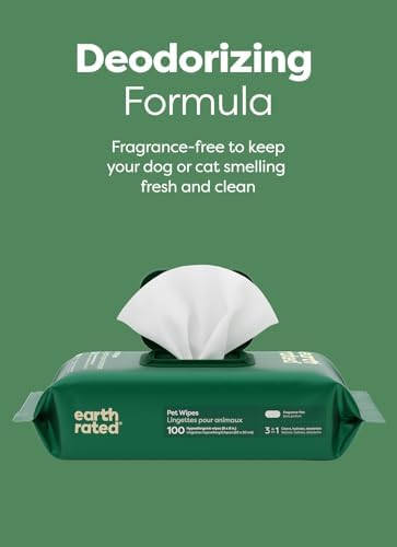 Earth Rated Dog Wipes for Paws & Butt, Deodorizing, Unscented, 400ct - Image 6