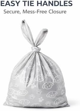 Dog Poop Bags with Handles, 300 Count (20 Rolls) whit Dispenser, Leak Proof, Thick 20 Micron, Easy Tie Dog Waste Bags, Fits Standard Dispensers - Image 3