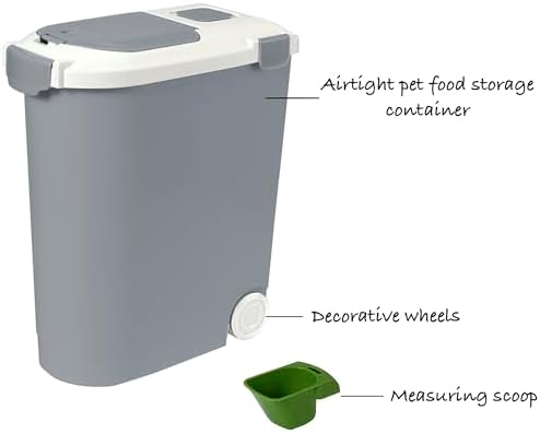 Airtight Pet Food Storage Container, Holds 30lbs - Image 2