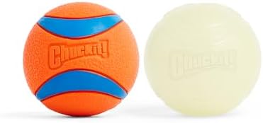 Chuckit! Ultra Ball Dog Fetch Toy, Large 3in, Day and Night 2 Pack, Floats by Chuckit