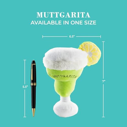 Haute Diggity Dog Muttgarita Plush Dog Toy, Cocktail Parody Chew Toys - Image 5