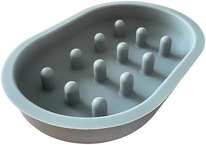 Slow Feeder Bowl - Compatible with Sureflap Surefeed Feeders, BPA & Silicone, Non-Slip, Dishwasher Safe, Promotes Healthy Eating, Cat, Small & Med Breed, Gray - Image 3