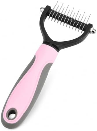 Dematting Comb for Dogs & Cats, Dual-Sided Rake for Long Hair by Unknown