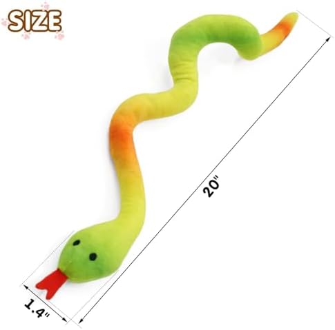 CiyvoLyeen Plush Snake Catnip Toys for Indoor Cats 5 Pack - Image 3