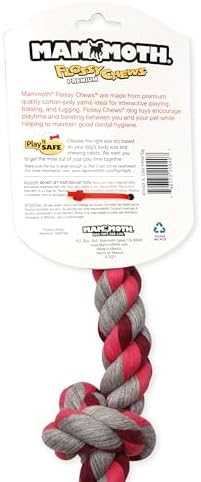 Mammoth Flossy Chews Multi Color 5 Knot Rope Tug – Premium Cotton-Poly Tug Toy for Dogs – Interactive Dog Rope Toy – Tug Dog Chew Toy for Big Dogs - X-Large, 36” - Image 4