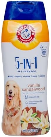 Arm & Hammer 5-in-1 Dog Shampoo, Vanilla Sandalwood, 20 Fl Oz by ArmHammer