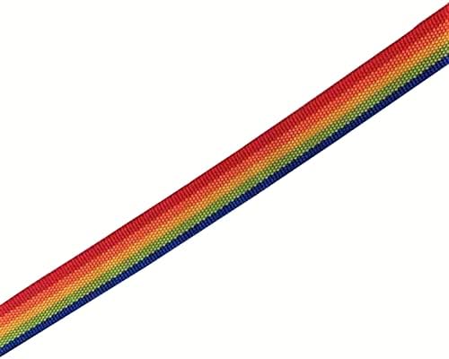 TAIAN 4FT/5FT/6FT Strong Dog Leash, Nylon Dog Leashes for Small Medium Large Dogs (Rainbow, 1 in x 10 ft) - Image 5
