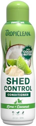 TropiClean Deshedding Dog Conditioner, Reduces Shedding, Softens Coat, 20oz by TropiClean