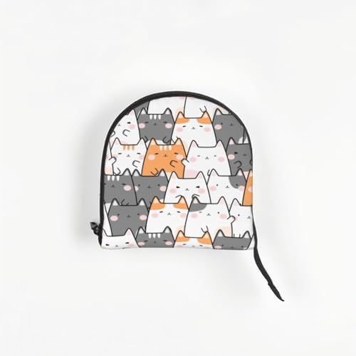 Dog Purse Carrier with Safety Hook - Foldable & Hands-Free Dog Cat Carrier Bag for Subway, Travel, Shopping up to 20lbs Cute Kitten Print - Image 7