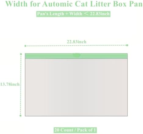 Cat Litter Bags for Automatic Litter Box Large– Self-Cleaning Litter Box Liners Compatible with L-Robot, PURA Max & X,P9902, PETKET, 20 Count – Durable & Easy to Use - Image 3