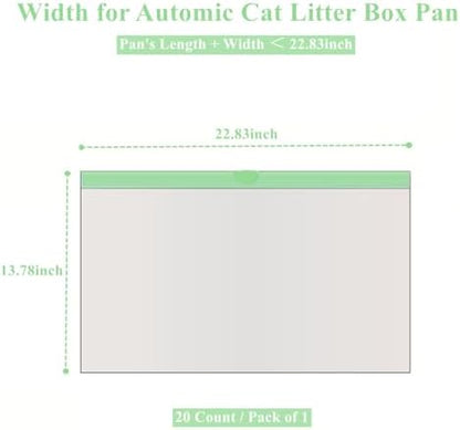 Cat Litter Bags for Automatic Litter Box Large– Self-Cleaning Litter Box Liners Compatible with L-Robot, PURA Max & X,P9902, PETKET, 20 Count – Durable & Easy to Use - Image 3