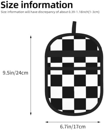 Black Checkered Pet Hair Removal Glove Brush Hair Remover Tool for Carpet - Image 2