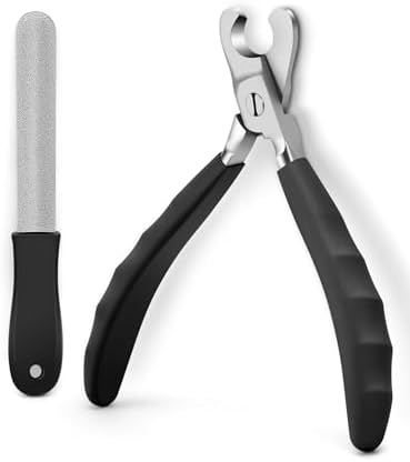 Gobeigo Heavy Duty Dog Nail Clippers for Large Dogs & Thick Nails (Black) by Gobeigo