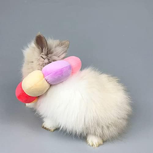 Adjustable Rabbit Protection Cone Collar,Soft Pet Recovery Collar for Rabbit/Chinchilla/Guinea Pigs/Kitten After Surgery Wound Healing,Elizabeth Neck Recovery E-Collar for Small Animals (S) - Image 3