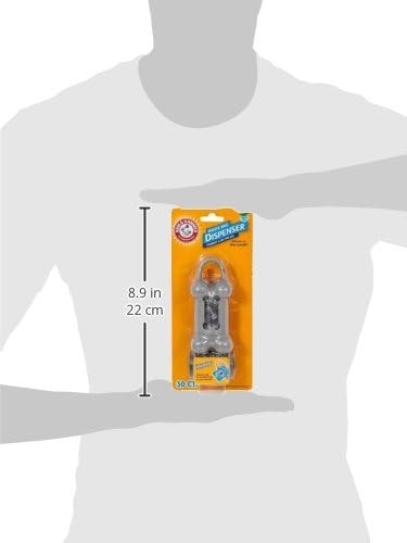 Arm & Hammer Dog Bone Shape Poop Bag Dispenser With 30 Count Dog Poop Bags With Activated Baking Soda; 9 x 14 Inches; Assorted Colors
