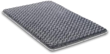 Dog Bed for Crate, High Resilience Foam Pad Mat Bed, 29x18, Dark Grey by WAYIMPRESS