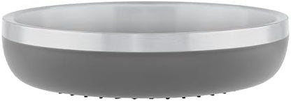 Master Pet Supply Stainless Steel Cat Bowls 9 oz Heavy Duty Graphite by MasterPetSupply
