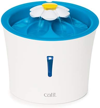 Catit LED Flower Fountain with Triple Action Filter, 3 L, Blue by Catit