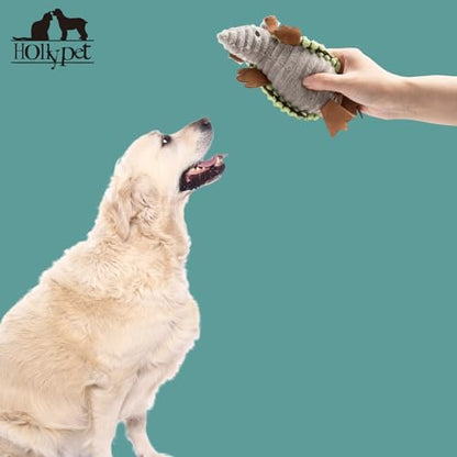Hollypet Armadillo Squeaky Puppy Dog Toys for Small Medium Dogs, 6" - Image 4