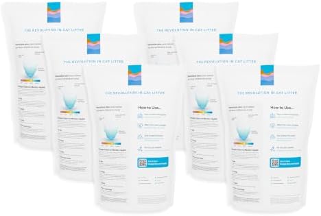PrettyLitter Health Monitoring Cat Litter, Unscented, 6-Pack, 6 lb. Bags - Image 2