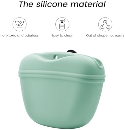 AUDWUD Silicone Dog Treat Pouch with Clicker Magnetic Closure Secure Clip - Image 2