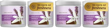 SMELLS BEGONE 15oz Gel Odor Eliminator - Absorb & Remove Tough Odors in Pet Areas, Bathrooms, Basements, Garage, Cars, RVs & Boats - Eliminate Odors Quickly (4-Pack, Lavender Vanilla) by SMELLSBEGONE