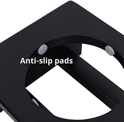 HTB Elevated Dog Bowl Stand with 2 Stainless Steel Bowls-4" H Small Black - Image 2