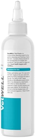 VetWELL EarWELL Tris Flush Dog Ear Cleaner Solution 12oz - Image 5