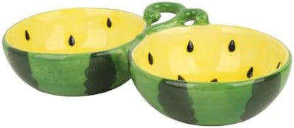 10° Tilted Ceramic Cat Bowls Set - Elevated Food & Water Dishes, Ergonomic Design for Cats, Kittens & Small Dogs, 9.4" x 5.1" x 2.3" (Yellow) by Unknown