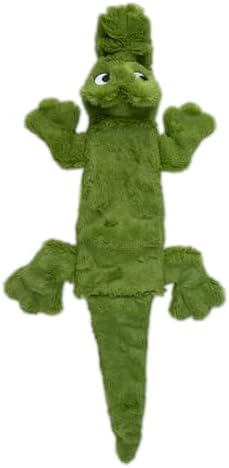 Best Pet Supplies 2-in-1 Stuffless Squeaky Dog Toy - Alligator, Medium by BestPetSuppliesLLC