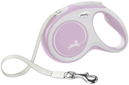 FLEXI® Comfort Tape Retractable Dog Leash, Small, 16 ft - Pink/Rose by Flexi