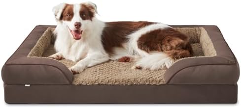 INVENHO Orthopedic Dog Bed for Large Dogs, Washable Waterproof, Egg-Crate Foam Dog Couch Bed with Washable Removable Cover, Waterproof Lining and Nonskid Bottom by INVENHO