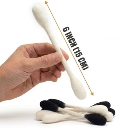Glaciart One Swabs Cat Toys with Catnip - 6 Pk | Durable for Chew, Cute Cat Toys Interactive Kitty for Boredom, Exercise, & Play | Filled w/Organic Catnip for Anxiety & as Digestive Aid | Gift Idea - Image 2