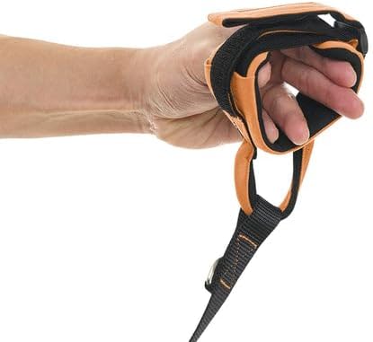 Gooby Wristband Surfer Leash with Traffic Handle - Atlanta Peach, 6 FT - Comfortable Handsfree Leash with Adjustable Dual Handle and Additional Hook