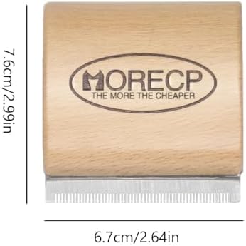 ​MORECP 2.64in Dog Brush & Deshedding Brush for Cats​ - Gentle & Effective Wooden Pet Hair Removal Tool for Dogs, Cats, Horses to Stop Shedding, Remove Undercoat - Image 2